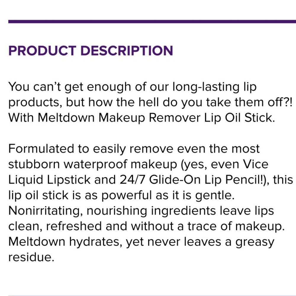 UD Meltdown Lip Oil Stick - Picture 4 of 6